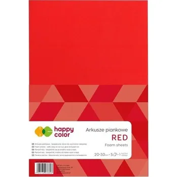 Set školních potřeb Arkusze piankowe A4 5szt czerwone HAPPY COLOR