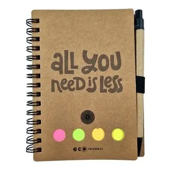 Set školních potřeb Notes z wyposażeniem Eco Friendly