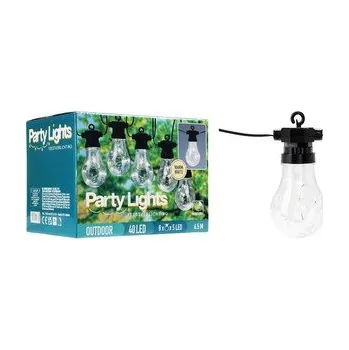 Vánoční dekorace Světelný řetěz LED PARTY 8 žárovek 6,6m