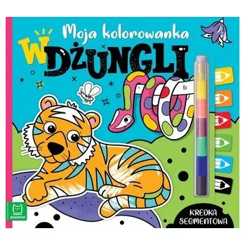 Moja kolorowanka. W dżungli. Kredka segmentowa - Agata Kaczyńska