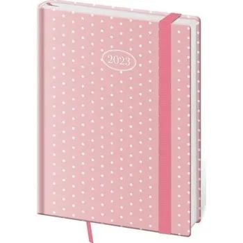 Diář Diář 2023 denní B6 Vario - Dots s gumičkou