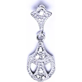 Přívěsek Stříbrný přívěsek čiré zirkony - P1208 (Stříbrný přívěsek se zirkony)