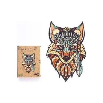 Dřevěná hračka Puzzle drewniane eko 130 Leśny lis A3