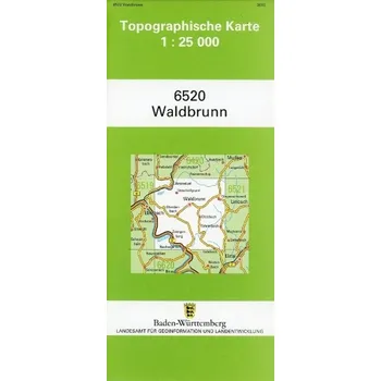Topographische Karte Baden-Württemberg Waldbrunn