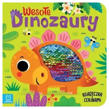 První čtění Wesołe dinozaury Książeczka z cekinami - Wasilewicz Grażyna