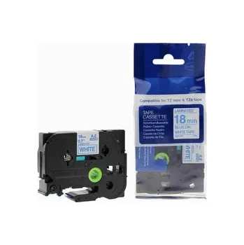 Pásek do tiskárny Kompatibilní páska s Brother TZ-243 / TZe-243, 18mm x 8m, modrý tisk / bílý podklad