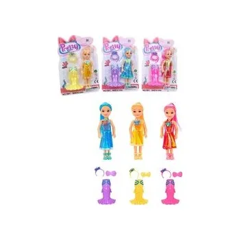 Panenka mořská panna, 3 barvy 14 cm