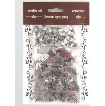 Set školních potřeb Zestaw elementów srebrnych z folii 5x6g