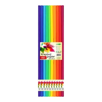 Speciální papír Krepový papír JUNIOR - sada SPECTRUM 10 ks 50cm