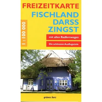Freizeitkarte Fischland, Darß, Zingst [DE] (2022, Karta, Verlag grünes Herz)