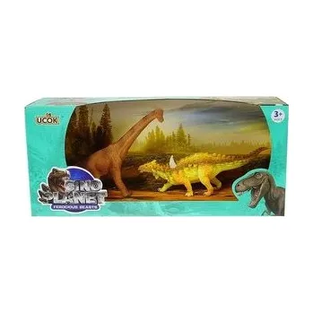 Zestaw 3 dinozaurów 22cm