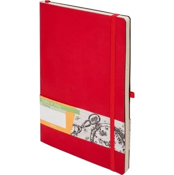 Set školních potřeb Notes A5 Linia Impresja czerwony