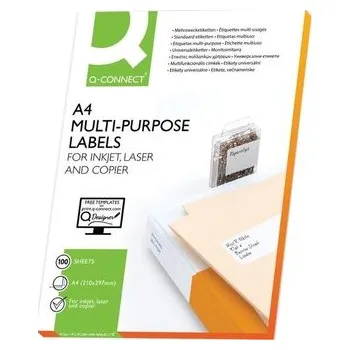 Speciální papír Etikety univerzální Q-C, 105x148,5mm, 400 ks, bílé