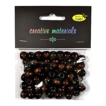 Set školních potřeb Koraliki drewniane ciemny brąz 10mm 25g