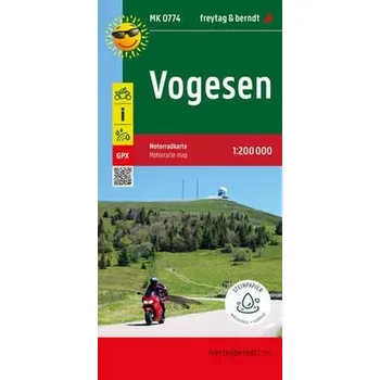 Vogesen, Motorradkarte 1:200.000, freytag & berndt - freytag & berndt
