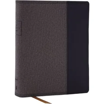 The Prayer Bible: Pray God’s Word Cover to Cover (NKJV, Black/Gray Leathersoft, Red Letter, Comfort Print) - Thomas Nelson