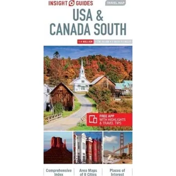Encyklopedie Insight Guides Travel Map USA & Canada South (Insight Maps) - Insight Guides