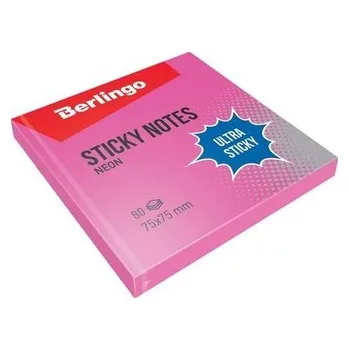 Set školních potřeb Bloczek samoprzylepny 75x75 różowy 80K (12sz)