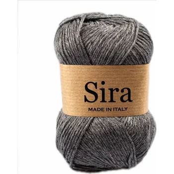 Příze Borgo de Pazzi Sira 37 Grafitová (Přírodní letní příze Sira 37 Grafitová)
