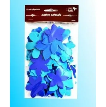 Set školních potřeb Kwiatki tonacja niebieska 60szt