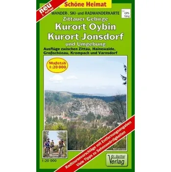 Doktor Barthel Karte Zittauer Gebirge, Kurort Oybin, Kurort Jonsdorf und Umgebung