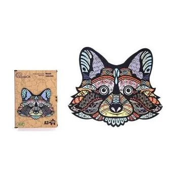 Dřevěná hračka Puzzle drewniane eko 130 Wesoły szop pracz A3