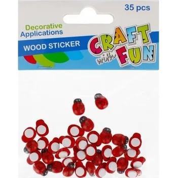 Set školních potřeb Biedronki drewniane samoprzylepne 13mm 35szt