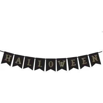 PARTYDECO Girlanda Halloween černá - 20 x 175 cm