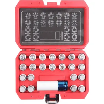 Nářadí pro automobil MAGNUS Sada nástrčných hlavic na demontáž bezpečnostních šroubů kol 23 ks VAG