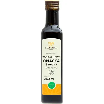 Omáčka Natural Jihlava Worcestrová omáčka ŠÍPKOVÁ bez lepku, 250 ml