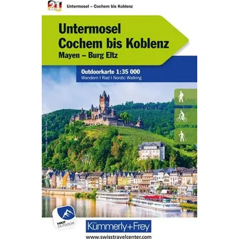Untermosel Cochem bis Koblenz Nr. 21 Outdoorkarte Deutschland 1:35 000 - Hallwag Kümmerly+Frey AG