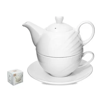 Konvice porcelán 320ml + hrnek 240ml WHITE