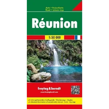 Cestování Freytag & Berndt Auto + Freizeitkarte Réunion / La Réunion / Riunione / Reunión, Autokarte 1:50.000