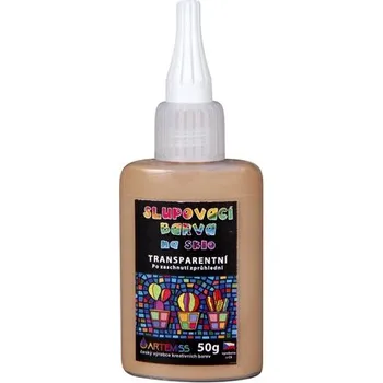 Speciální výtvarná barva ARTEMISS Slupovací barva transparentní 50g, světlá hnědá