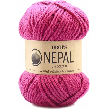 Příze Drops Nepal Uni 8910 fuchsie