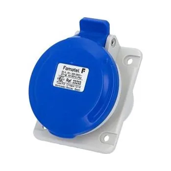 Elektrická zásuvka Famatel Zásuvka vestavná 23233 IP54/230V/32A/3P 6h, šikmá 10° - SpeedPRO