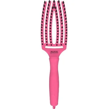 kartáč na vlasy Olivia Garden Fingerbrush Combo Medium Hot Pink kartáč na vlasy