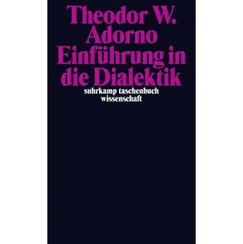Učebnice Einführung in die Dialektik - Theodor W. Adorno