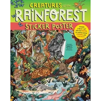 První čtění Creatures of the Rainforest Sticker Poster - Sky, Alison; Ocean, Fiona; Simmance