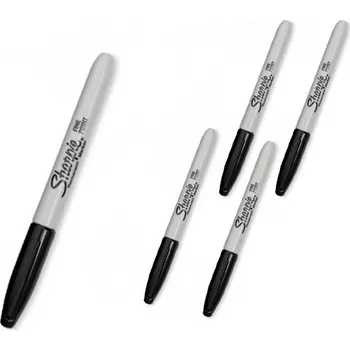 ► Fixa černá Sharpie s tenkou špičkou 0,9mm - 5ks