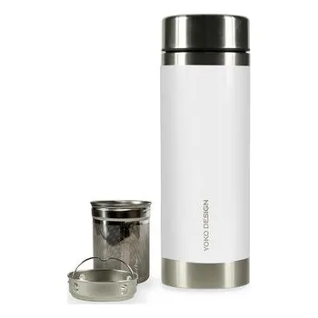Termoska Yoko Design termoska se sítky na louhování čaje 350ml bílá