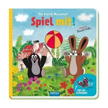 První čtění Trötsch Der kleine Maulwurf Spiel mit Pappenbuch mit Pop-up-Schiebern - Trötsch Verlag