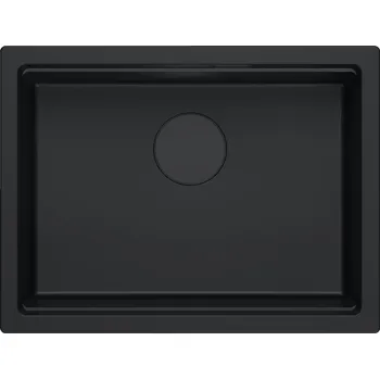 Granitový dřez Quadron Logan dřez graniteq 56x45 cm černá HQJ6045U7_BLM_U