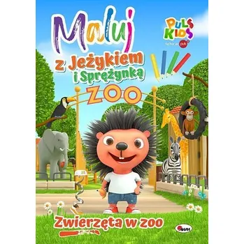 První čtění Zwierzęta w zoo. Maluj z Jeżykiem i Sprężynką - opracowanie zbiorowe