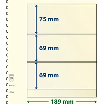 Sběratelství Lindner 802303 - 3 kapsy (69 mm) Velikost balení: 10 ks