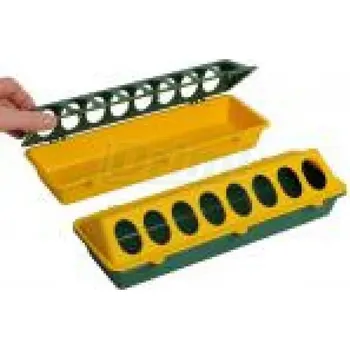 krmítko pro hospodářská zvířata Krmítko žlabové plast žlutozelené 30cm