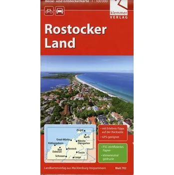 Reise- und Entdeckerkarte Rostocker Land 1 : 100 000 - Klemmer, Klaus