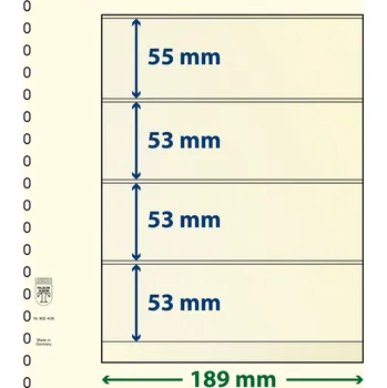 Sběratelství Lindner 802408 - 4 kapsy (53 mm) Velikost balení: 10 ks