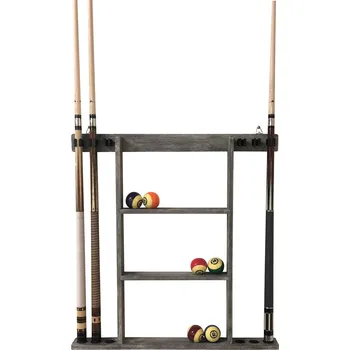 Stojan na tágo buffalo Nástěnný držák na 6 tág šedý