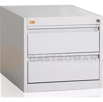 Zahradní skříň Kartotéka, formát A-5, 2 zásuvky | KART-MAP, A5/2